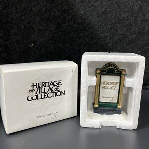 NIB Dept 56 Heritage Village Bisque Sign 4"‎ Tall #9953-8